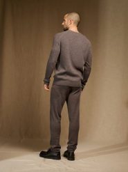 Perfect Cashmere Kaszmirowy sweter "Cris" w kolorze szarobrązowym rozmiar: M. Brązowe swetry nierozpinane Perfect Cashmere, m, bez wzorów, z kaszmiru, bez kołnierzyka, bez ramiączek. Za 521.99 zł.