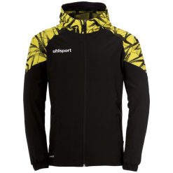 Tkana bluza z kapturem Uhlsport Goal 25 Evo. Czarne bluzy z kapturem Uhlsport, xl, bez wzorów, z elastanu, z kapturem. Za 272.75 zł.