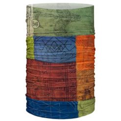 Komin na szyję dla dorosłych Original Ecostretch Tube Scarf. Żółte szaliki Buff, bez wzorów, z elastanu. Za 99.90 zł.