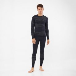Bielizna termoaktywna męska VIKING Gasher Merino Man Set z wełną merino. Czarna bielizna termoaktywna Viking, m, bez wzorów, z wełny, bez ramiączek. Za 289.99 zł.