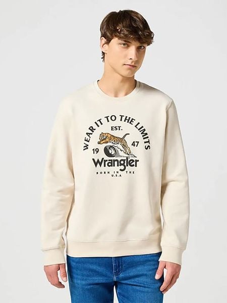 Wrangler Bluza w kolorze kremowym rozmiar: M. Brązowe bluzy Wrangler, m, bez wzorów, z bawełny, bez kaptura. Za 143.90 zł.