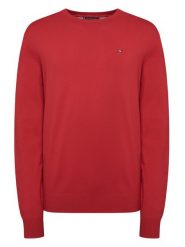 Tommy Hilfiger Sweter Essential Ssnl MW0MW39999 Czerwony Regular Fit. Czerwone swetry rozpinane Tommy Hilfiger, l, bez wzorów, z bawełny, bez kołnierzyka, bez ramiączek. Za 429.99 zł.