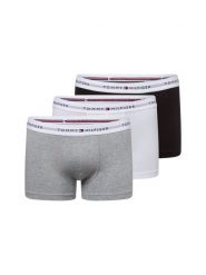 Tommy Hilfiger Obcisłe bokserki pakowane po 3 szt. Mężczyźni Bawełna szary|biały|czarny, XXL. Białe bokserki Tommy Hilfiger, m, bez wzorów, z bawełny. Za 179.95 zł.