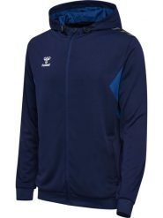 Bluza z kapturem sportowa Hummel Authentic Poly Zip Hoodie. Niebieskie bluzy z kapturem Hummel, l, bez wzorów, z materiału, z kapturem. Za 199.90 zł.
