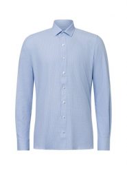 Finshley & Harding Koszula Mężczyźni Super Slim Fit Bawełna niebieski|biały, 36. Białe koszule Finshley & Harding, m, bez wzorów, z bawełny, bez kołnierzyka, bez ramiączek. Za 229.95 zł.