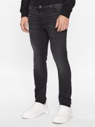 KARL LAGERFELD Jeansy 265801 534835 Czarny Slim Fit. Czarne jeansy KARL LAGERFELD, m. Za 489.99 zł.
