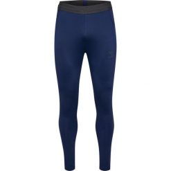 Legginsy Hummel Pro. Niebieskie legginsy długie sportowe Hummel, bez wzorów, sportowe. W wyprzedaży za 213.00 zł.