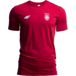 Koszulka męska Serbia Pyeongchang 2018 TSM700 - czerwony wiśniowy. Czerwone t-shirty 4F, m, bez wzorów, z bawełny, bez kołnierzyka, bez ramiączek. W wyprzedaży za 39.99 zł.