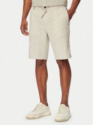 BOSS Szorty materiałowe 50559178 Szary Regular Fit. Szare szorty Boss, m, bez wzorów, ze lnu. Za 599.99 zł.