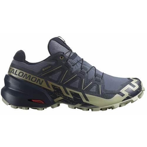 Buty do biegania męskie Salomon Speedcross 6 Gtx Gore-tex. Brązowe buty do biegania Salomon, bez wzorów, z gore-texu, bez zapięcia, do biegania, salomon speedcross, gore-tex. Za 529.00 zł.