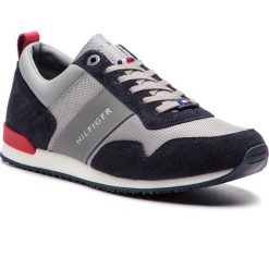 Sneakersy TOMMY HILFIGER - Iconic Material Mix Runner FM0FM02042 Midnight/Light Grey/Tango Red 903. Buty sportowe casual Tommy Hilfiger. W wyprzedaży za 369.00 zł.