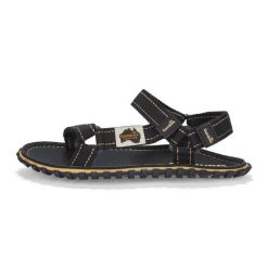 Sandały Gumbies Tracker Sandals Unisex Black GU-SATRA001 czarne. Czarne sandały z bawełny, bez zapięcia. Za 319.13 zł.