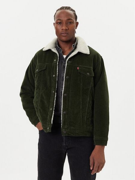 Levi's® Kurtka jeansowa Trucker A5784-0027 Zielony Relaxed Fit. Zielone kurtki l, bez wzorów, z jeansu, bez kaptura. Za 489.99 zł.