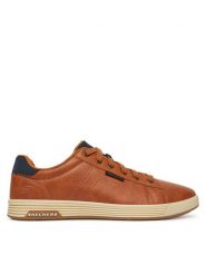 Skechers Sneakersy 210946/LUG Brązowy. Brązowe buty sportowe casual Skechers, bez wzorów, ze skóry, bez zapięcia. Za 219.99 zł.