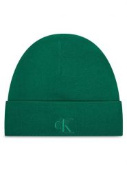 Calvin Klein Czapka LV04D8020G Zielony. Zielone czapki zimowe CALVIN KLEIN, bez wzorów, z materiału. Za 129.99 zł.