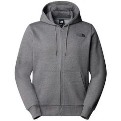 Bluza turystyczna męska The North Face M Simple Dome Full Zip. Szare bluzy The North Face, m, bez wzorów, bez kaptura. Za 304.00 zł.