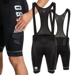 Spodenki rowerowe męskie ATTABO Kirun Pro Bib Shorts Cargo. Czarne krótkie spodenki sportowe ATTABO, l, bez wzorów, z elastanu, na fitness i siłownię. Za 139.99 zł.