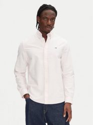 Tommy Jeans Koszula DM0DM21298 Różowy Regular Fit. Czerwone koszule Tommy Jeans, m, bez wzorów, z bawełny, bez kołnierzyka, bez ramiączek. Za 279.99 zł.