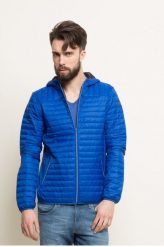MĘSKA KURTKA PRZEJŚCIOWA WRANGLER PUFFER BLUE W4647YD05. Niebieskie kurtki Wrangler, m, bez wzorów, z poliamidu, z kapturem. Za 289.99 zł.