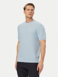 BOSS Sweter H-Nilton 50560468 Niebieski jasny Regular Fit. Niebieskie swetry rozpinane Boss, l, bez wzorów, z bawełny, bez kołnierzyka, bez ramiączek. Za 534.99 zł.