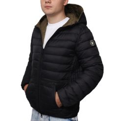 Kurtka męska dwustronna z kapturem U.S POLO ASSN. Czarne kurtki U.S. Polo Assn., m, bez wzorów, z kapturem. W wyprzedaży za 199.00 zł.