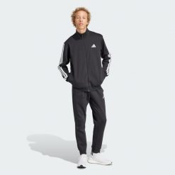 Dres Sportswear Basic 3-Stripes Fleece. Fioletowe komplety dresowe Adidas, m, bez wzorów, z dresówki, bez ramiączek. Za 399.00 zł.