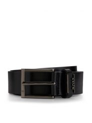 Boss Pasek Męski 50491852 Czarny. Czarne paski Boss, bez wzorów, ze skóry. Za 379.99 zł.