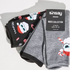 Męskie skarpetki świąteczne - Czarny. Skarpety marki Under Armour. Za 14.99 zł.