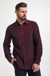 Koszula męska w kratę ARMANI EXCHANGE. Koszule Armani Exchange, m, bez wzorów, bez kołnierzyka, bez ramiączek. W wyprzedaży za 419.30 zł.