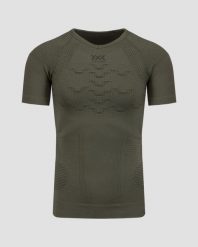 Koszulka termoaktywna męska X-Bionic X-Plorer Energizer 4.0 Green. Zielone bielizna termoaktywna X BIONIC, na zimę, l, bez wzorów, z tkaniny, bez ramiączek. Za 420.00 zł.