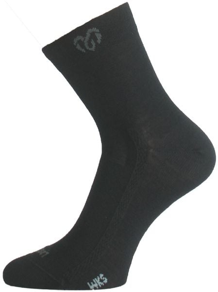 Skarpety merino WKS. Czarne skarpety LASTING, bez wzorów, z elastanu. Za 87.95 zł.