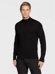 Calvin Klein Sweter Superior K10K110424 Czarny Regular Fit. Czarne swetry rozpinane CALVIN KLEIN, m, bez wzorów, z wełny, bez kołnierzyka, bez ramiączek. Za 569.99 zł.