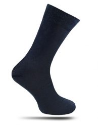 Skarpetki Męskie, Granatowe Jednokolorowe, Bezuciskowe, 100% BAWEŁNA -NADIR. Niebieskie skarpety Nadir, bez wzorów, z bawełny. Za 14.90 zł.