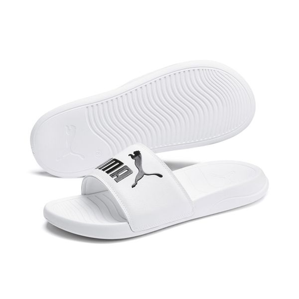 Klapki Popcat 20 PUMA. Białe klapki Puma, z materiału. Za 129.00 zł.