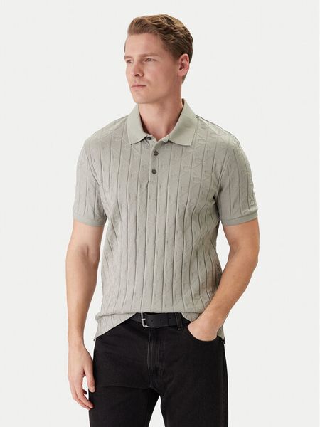 Calvin Klein Polo LV04LE203G Beżowy Regular Fit. Brązowe koszulki polo CALVIN KLEIN, m, bez wzorów, z bawełny, bez kołnierzyka, bez ramiączek. Za 339.99 zł.