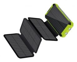 RealPower PB-20000 Solar 20000 mAh Bezprzewodowe ładowanie Czarny, Zielony. Czarne powerbanki No name. Za 255.99 zł.