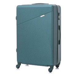 Walizka podróżna BETLEWSKI BWA-053 M ZIELONY. Zielone walizki Betlewski, bez wzorów, z materiału. Za 229.99 zł.