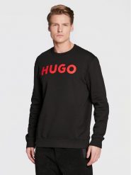Hugo Bluza Dem 50477328 Czarny Regular Fit. Czarne bluzy Hugo, m, bez wzorów, z bawełny, bez kaptura. Za 219.99 zł.
