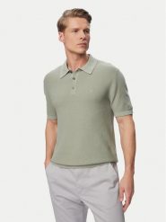 Calvin Klein Polo LV04LG313G Szary Regular Fit. Szare koszulki polo CALVIN KLEIN, m, bez wzorów, z bawełny, bez kołnierzyka, bez ramiączek. Za 409.99 zł.