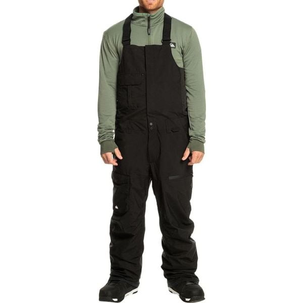 Spodnie narciarskie męskie Quiksilver Utility Snow Bib. Czarne spodnie narciarskie i snowboardowe Quiksilver, m, bez wzorów, z poliesteru, narciarskie. Za 619.00 zł.