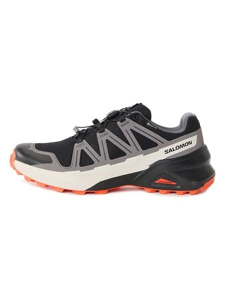 SALOMON Buty "Speedcross Peak GTX" w kolorze czarno-szarym do biegania rozmiar: 44. Czarne buty do biegania Salomon, bez wzorów, z gore-texu, bez zapięcia, do biegania, gore-tex. Za 439.24 zł.