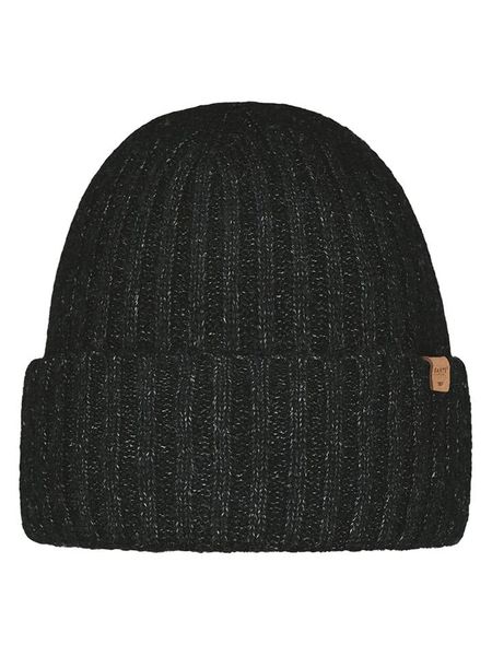 Barts Czapka "Wyon" w kolorze czarnym rozmiar: onesize. Czarne czapki zimowe Barts, z aplikacjami, ze splotem. Za 78.66 zł.