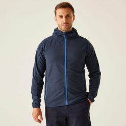 Polar roboczy męski Nagate Full Zip z kapturem. Niebieskie bluzy z polaru Regatta, m, bez wzorów, z polaru, z kapturem. Za 209.99 zł.