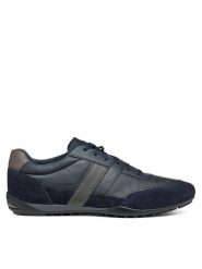 Geox Półbuty U Wells U45T5A 022ME C4002 Granatowy. Niebieskie eleganckie półbuty Geox, bez wzorów, ze skóry, bez obcasa, bez zapięcia. Za 279.99 zł.