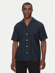 Richmond X Koszula UMP25061CA Granatowy Regular Fit. Niebieskie koszule RICHMOND X, m, bez wzorów, z wiskozy, bez kołnierzyka, bez ramiączek. Za 499.99 zł.