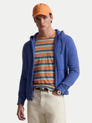 Polo Ralph Lauren Bluza 710A12480003 Niebieski Regular Fit. Niebieskie bluzy Polo Ralph Lauren, m, bez wzorów, z bawełny, bez kaptura. Za 859.99 zł.
