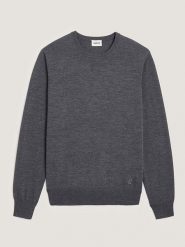 Rodier Wełniany sweter w kolorze szarym rozmiar: S. Szare swetry nierozpinane Rodier, s, bez wzorów, z wełny, bez kołnierzyka, bez ramiączek. Za 260.99 zł.