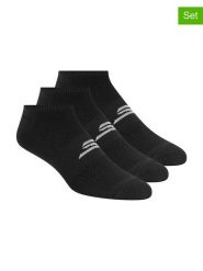 Skechers Skarpety (3 pary) w kolorze czarnym rozmiar: 41-46. Czarne skarpety Skechers, bez wzorów, ze splotem. Za 19.63 zł.