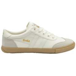 Sneakersy Gola Badminton. Białe buty sportowe casual Gola, bez wzorów, bez zapięcia. Za 357.50 zł.