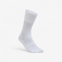 Skarpety siatkarskie Allsix VSK500 mid białe. Białe skarpety ALLSIX, bez wzorów, z elastanu. Za 34.99 zł.